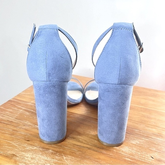 Lulu’s Taylor Blue Suede Ankle Strap Heels - Picture 11 of 14